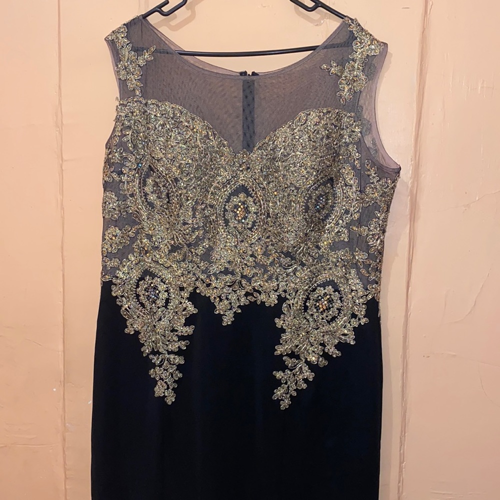 Prom Black & Gold Dress